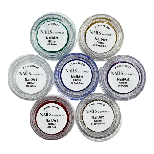 NAM24 Nailart Glitter Mix | Abverkauf 7-teilig